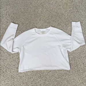 Cute white pullover crew neck